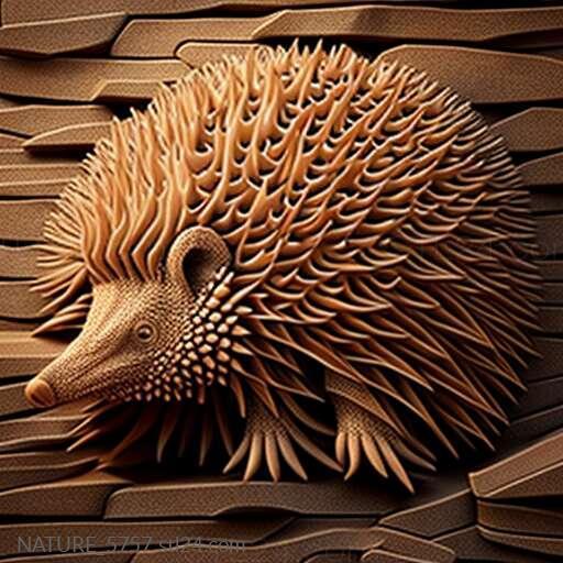 Nature and animals (st porcupine 1, NATURE_5757) 3D models for cnc